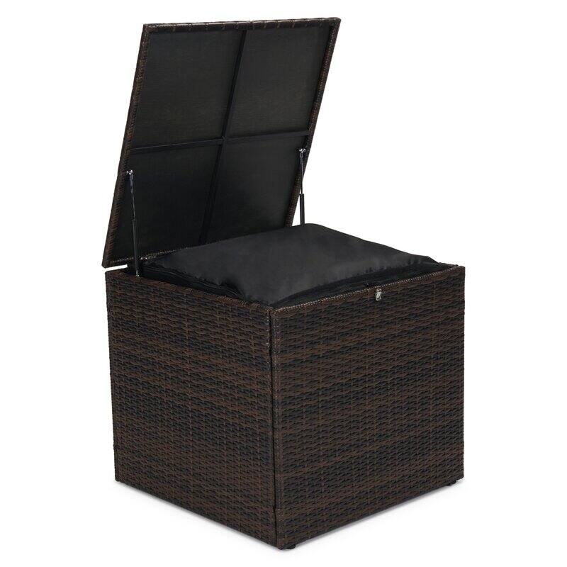 6-Piece Wicker Outdoor Patio Conversation Set