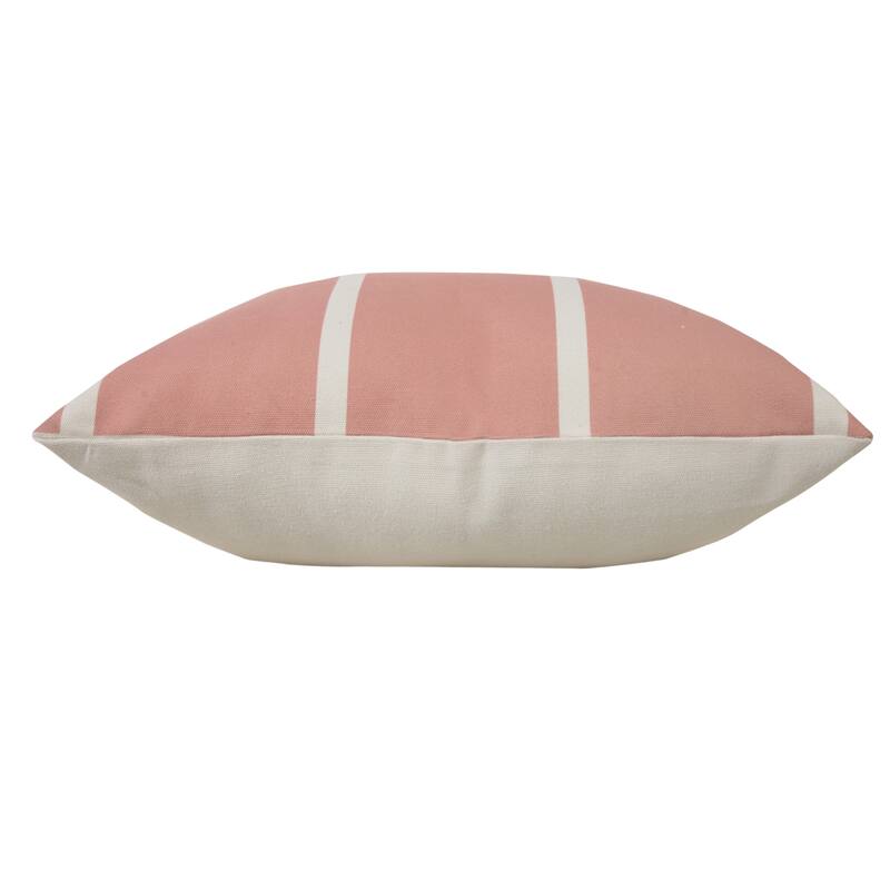 Sevita Vivan Contemporary Striped Pink/White Indoor/Outdoor Throw Pillow