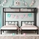 preview thumbnail 2 of 13, Detachable Triple Bunk Bed,Twin over Twin & Twin Bunk Beds for 3,L-Shape Triple Bunk Bed