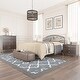 preview thumbnail 3 of 22, Hillsdale Furniture Riverbrooke Metal Arch Scallop Headboard with Frame, Bronze