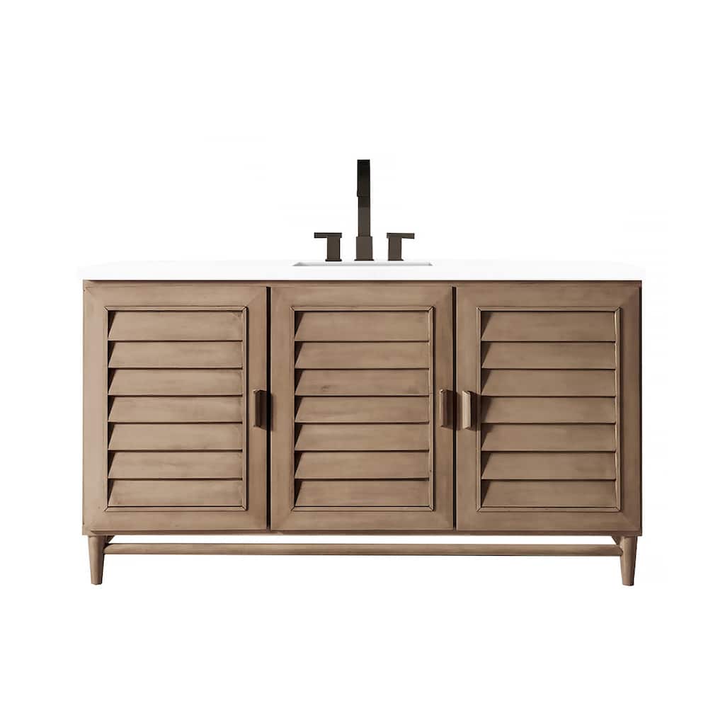 James Martin Vanities 620-V60S-3WZ Portland 60" Free Standing Single