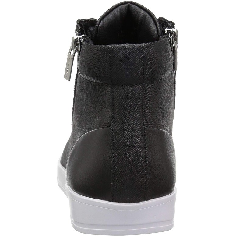 Calvin klein men's berke brushed leather sneaker clearance