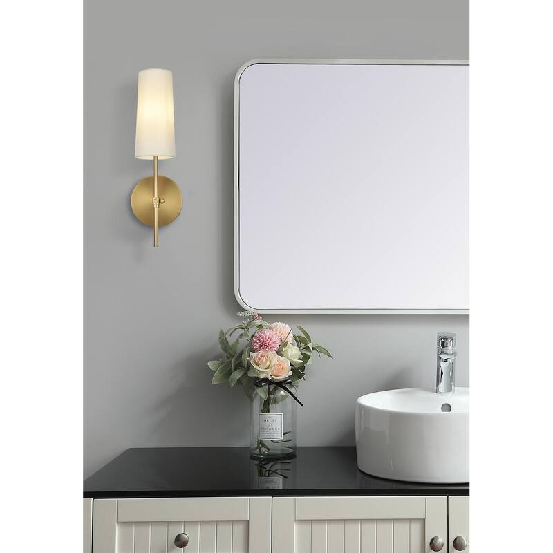 Elegant Lighting Mel Single Light 16" Tall Bathroom Sconce