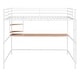 preview thumbnail 13 of 16, Full Size Metal Loft Bed with Desk, Ladder & Shelf