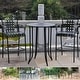 preview thumbnail 3 of 1, Mandalay 3-Piece Outdoor Iron Bar Bistro Set (Set of 3)
