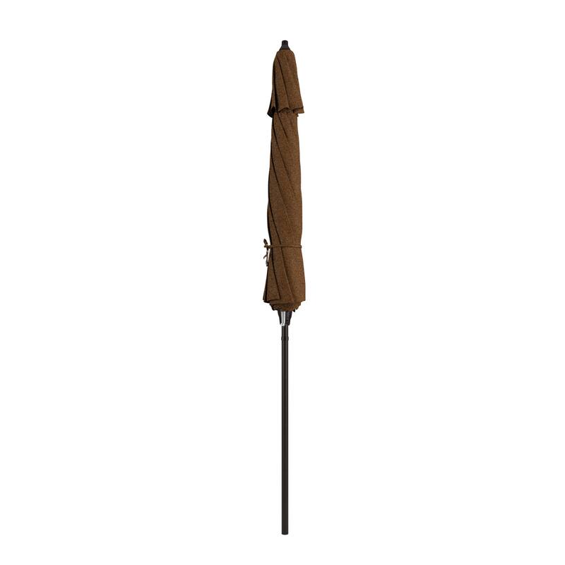 North Bend 9-foot Round Auto-tilt, Bronze Finish, Sunbrella Patio Umbrella by Havenside Home