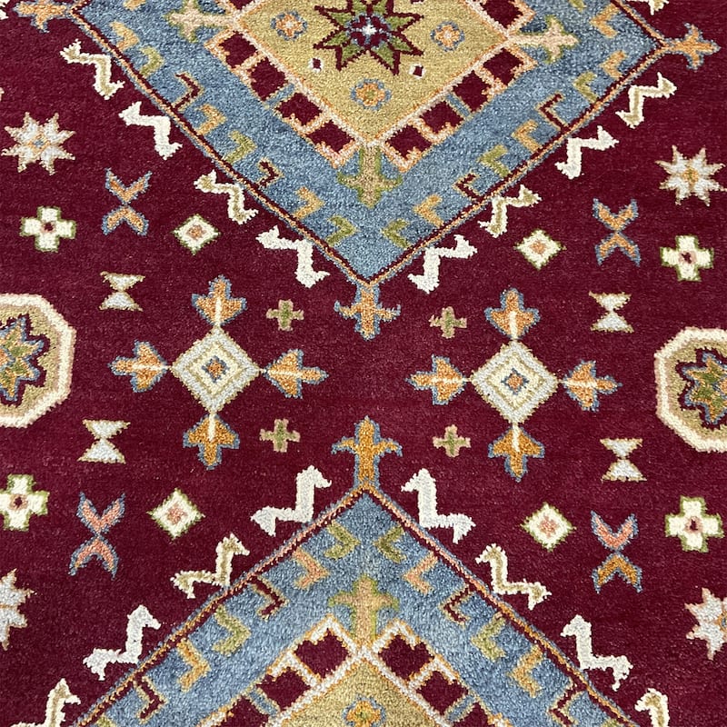 HERAT ORIENTAL Handmade Kazak Wool Rug - 6'10" x 9'7"