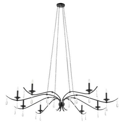 Quorum International 602-8 Lorelei 8 Light 64" Wide Crystal Candle