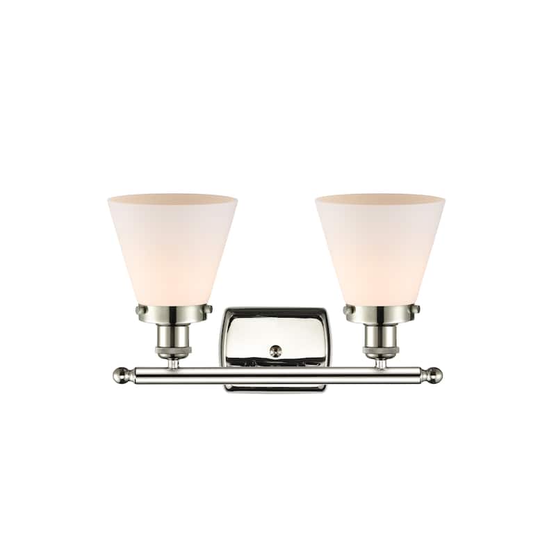Innovations Lighting 916-2W-11-16 Cone Vanity Cone 2 Light 16" Wide