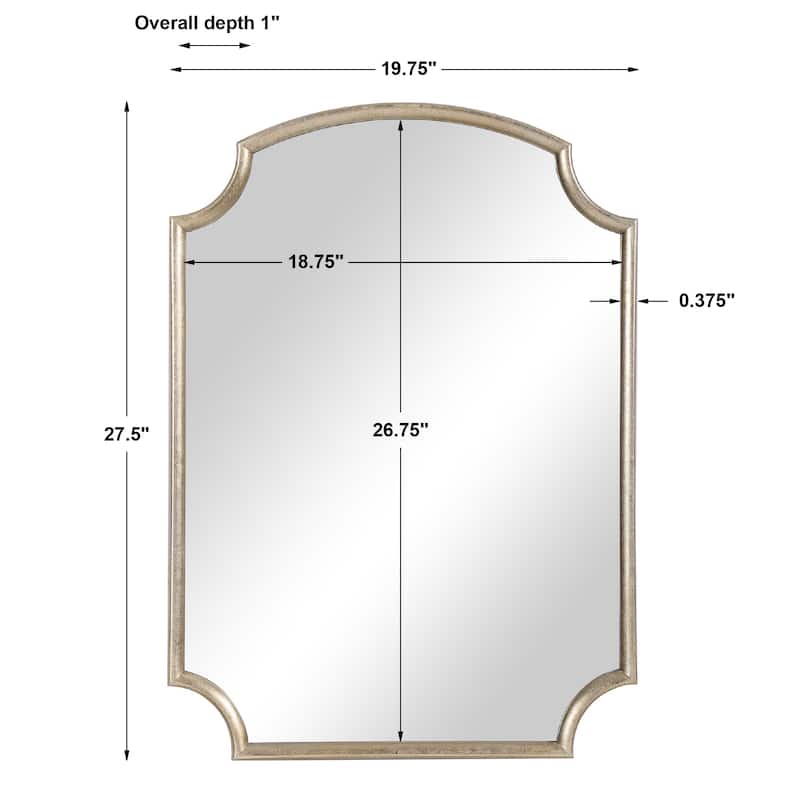 Antiqued Golden Accent Mirror