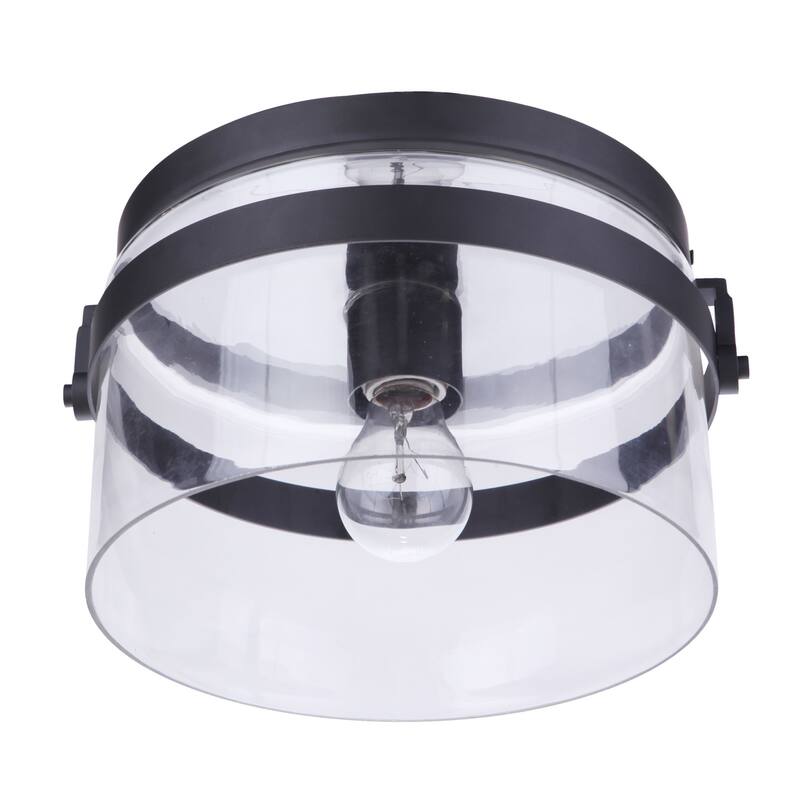 Craftmade Franklin 12" Wide Outdoor Flush Mount Drum Ceiling Fixture