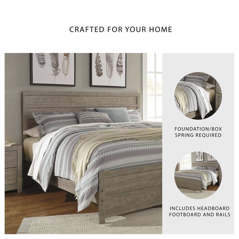 Signature Design by Ashley Culverbach Gray Panel Bed
