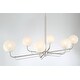 preview thumbnail 6 of 6, Minka Lavery 3796 Whitehall 6 Light 46" Long Linear Chandelier
