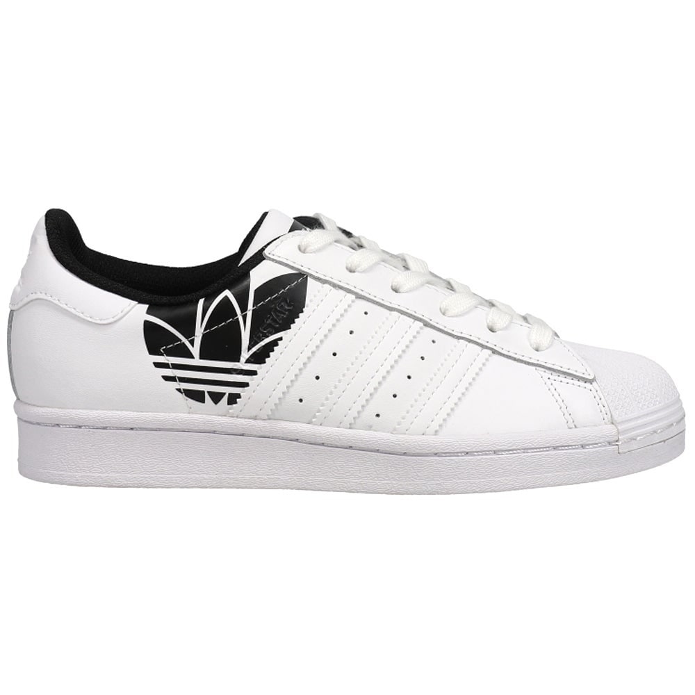 adidas Superstar Lace Up Mens Sneakers Shoes Casual - White