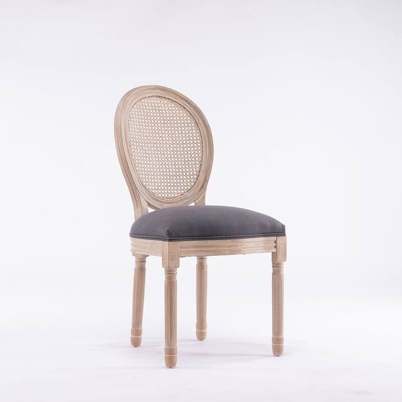 French Style Solid Wood Dining Chair Set of 2