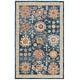 preview thumbnail 8 of 12, SAFAVIEH Handmade Blossom Yvanna French Country Floral Wool Rug 3' x 5' - Navy/Brown - Rectangle