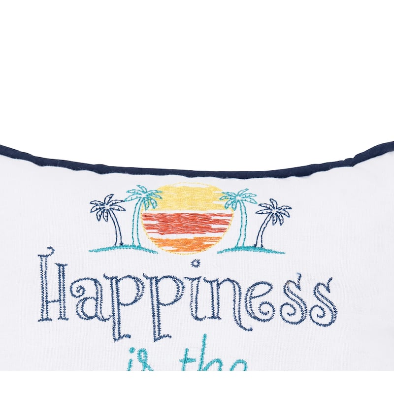 Sun Set And The Sea Small/Petite Accent Pillow