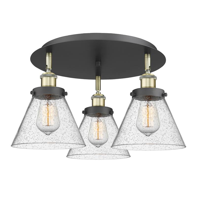 Innovations Lighting Cone - 3 Light 20" Flush Mount