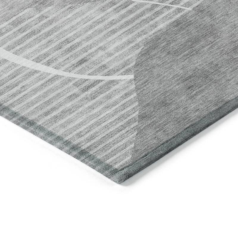 HomeRoots Abstract Transitional Rectangle Outdoor Rug