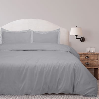Royale Linens Black Duvet Cover Full Size - Soft Duvet Cover Set - 3 Piece Double Brushed Full Duvet Covers with Zipper Closure