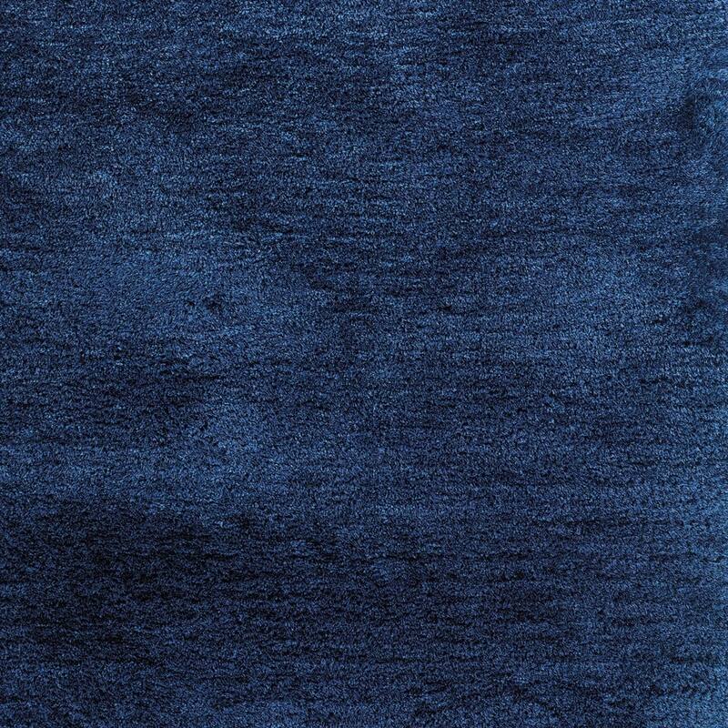 HomeRoots Solid Color Shag Rectangle Area Rug - 62.99 in. x 38.98 in. x 1.60 in.