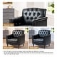 preview thumbnail 17 of 72, Tufted Accent Chair Vegan Leather Armchair for Living Room