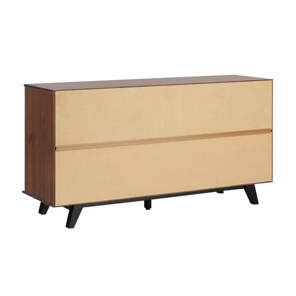 middlebrook modern dresser 6 Drawer Black Solid Wood Dresser