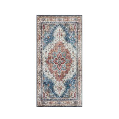 Creative Home Ideas Washable Skid-Resistant Chenille Rug