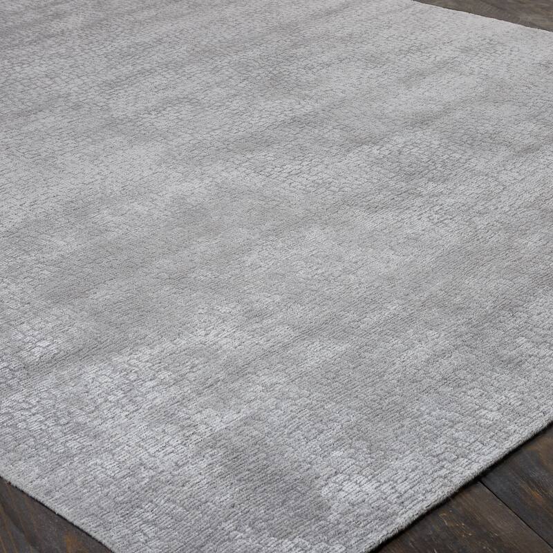 Handmade Mosaic Hand-loomed Solid Color Area Rug