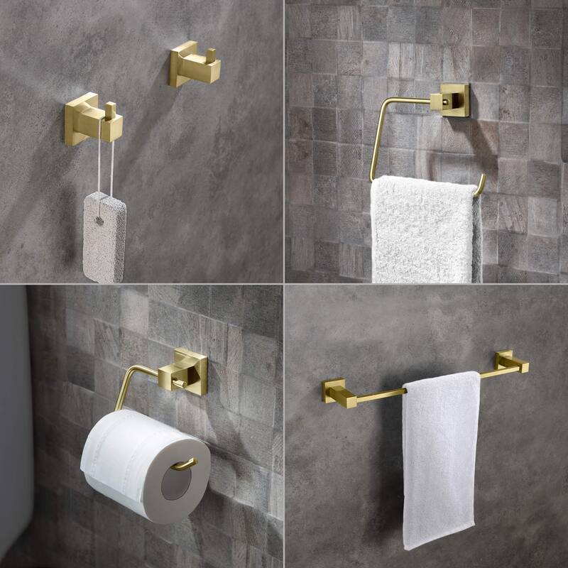 Cube 5-Piece Bathroom Hardware Set