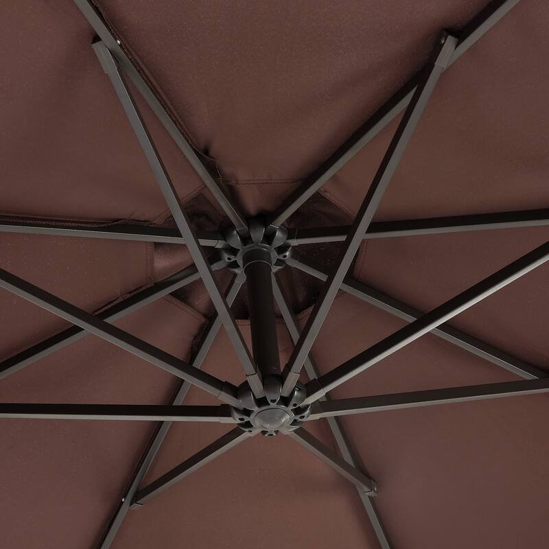 Weller 10-foot Offset Cantilever Hanging Patio Umbrella