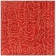 preview thumbnail 38 of 61, SAFAVIEH Handmade Soho Aloisa Roses N.Z. Wool Rug 6' Square - Red - Square