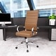 preview thumbnail 32 of 42, LeisureMod Benmar High-Back Adjustable Leather Office Chair Brown