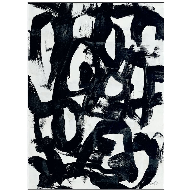 Graffiti Tangle I Abstract Washable Art Area Rug size 5'x8', Power-loomed, Non Slip Rug, Soft Rug for Living Room,Bedroom,Office