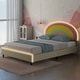 preview thumbnail 2 of 29, Rainbow Low Profile Kids Platform Bed