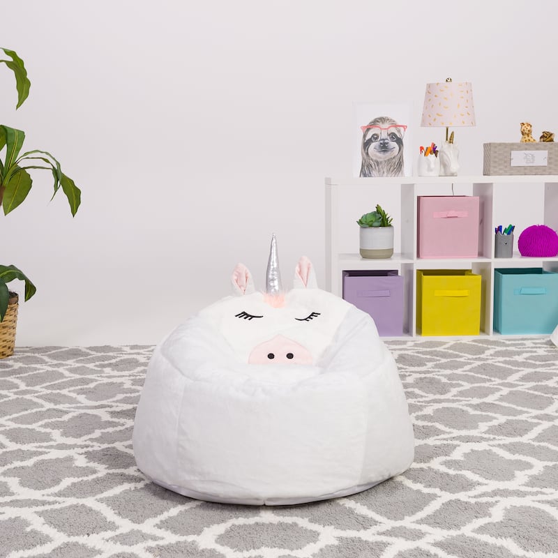 Bean Bag, Soft and Cozy Animal Bean Bag Chair - Child Proof Closure
