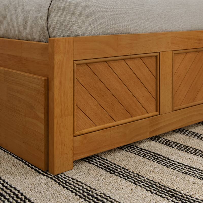 AFI, Canyon Platform Bed with Matching Footboard & Trundle