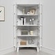 preview thumbnail 29 of 32, Corner Sideboard Cabinet Free-Standing Corner Storage Organizer