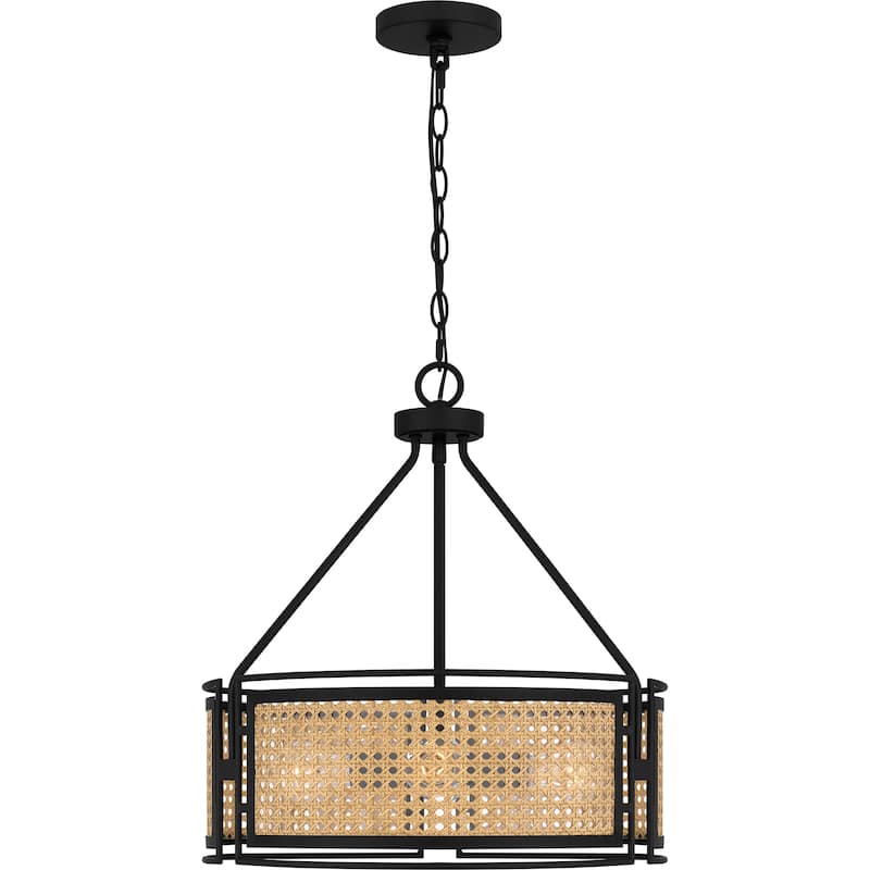 Peregrine 3-Light Matte Black Pendant
