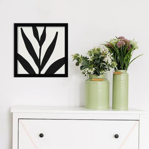 Modern Botanical Neutral Abstract 1 by The Creative Bunch Studio Framed Wall Art Print
