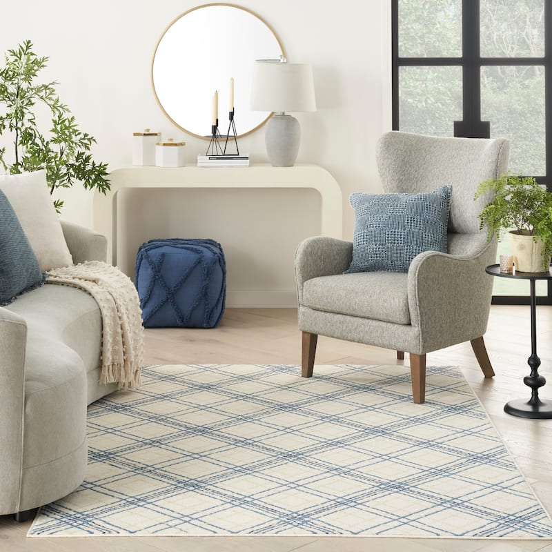 Nourison Jubilant Indoor Plaid Area Rug