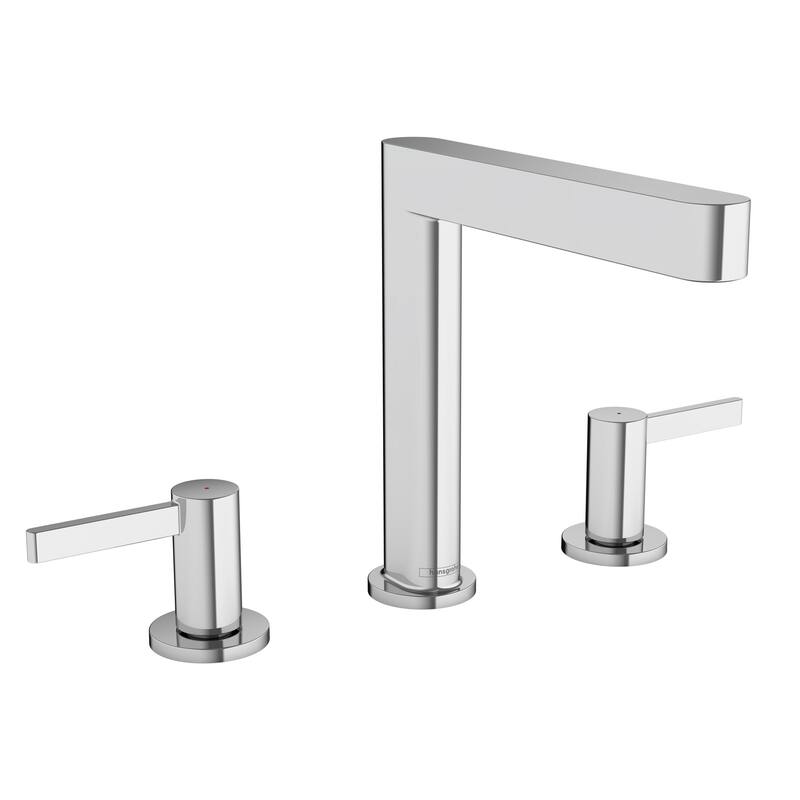 Hansgrohe 76034 Finoris 1.2 GPM Widespread Bathroom Faucet Less Pop-Up - Chrome - Chrome