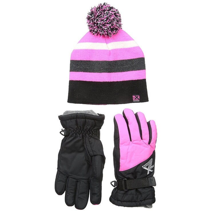ski hat and gloves
