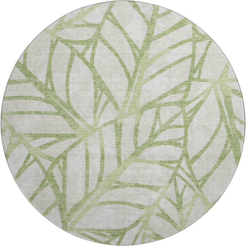 Premium Washable Super Soft Modern Palm Mayfield Rug