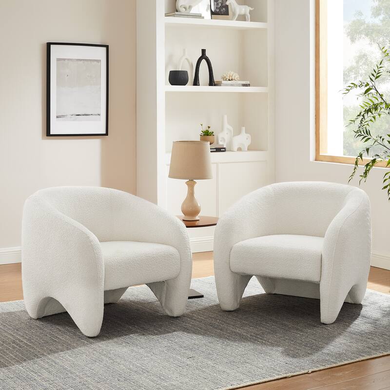 Janica 32inW Fully Assembled Barral Accent Chair Lounge(Set of 2)