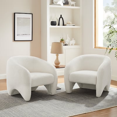 Janica 32inW Fully Assembled Barral Accent Chair Lounge(Set of 2)