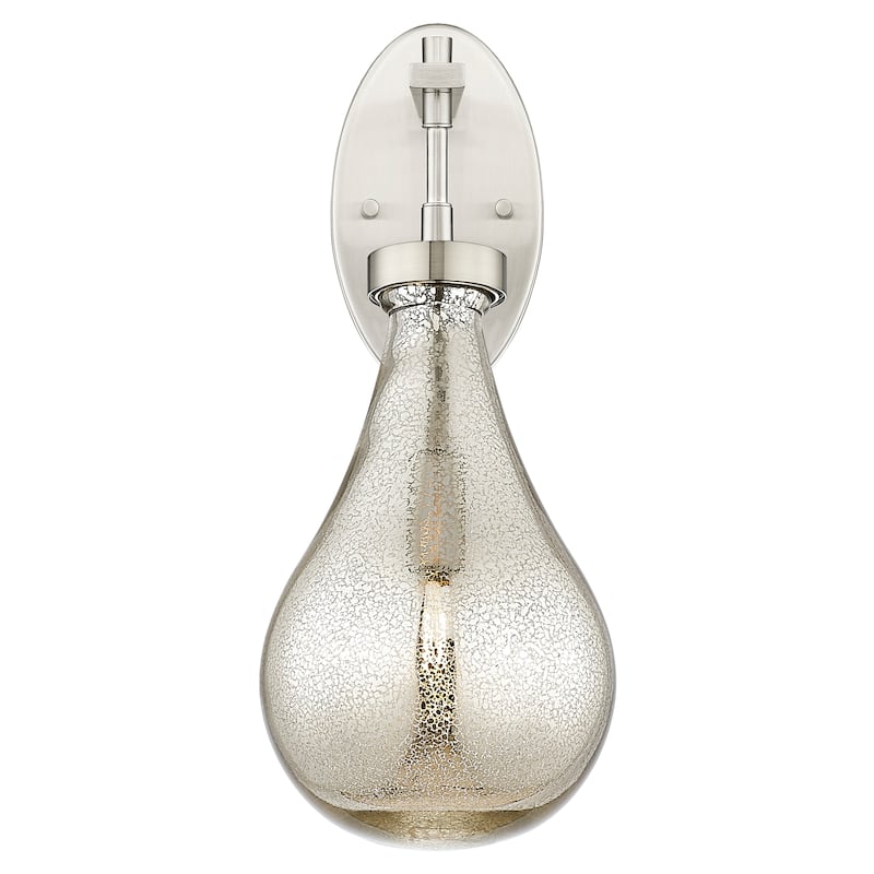 Innovations Lighting Downtown Urban - Owego - 1 Light 7" Wall-Mounted Sconce - Satin Nickel/Mercury Shade