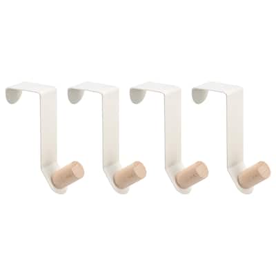 Over the Door Hooks, 4pcs Door Hanger Hook, Hooks for Hanging Clothes