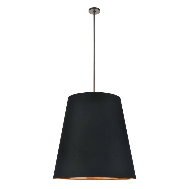 Alora Lighting PD311030B Calor 3 Light 30" Wide Pendant - Urban Bronze / Black / Gold
