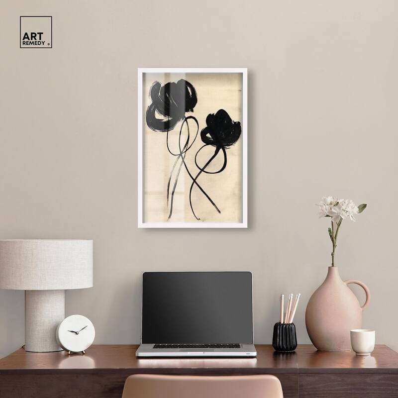 Florals in the Minimal II Shadowbox by Art Remedy